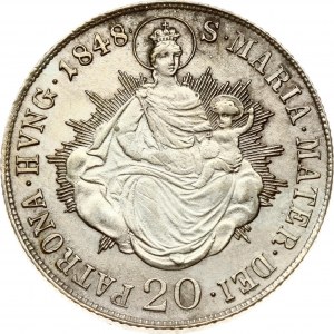 Węgry 20 Kreuzer 1848 B
