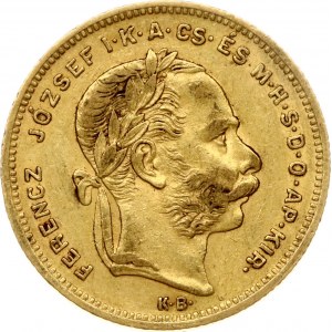 Maďarsko 20 frankov / 8 forintov 1872 KB
