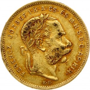 Maďarsko 20 frankov / 8 forintov 1873 KB