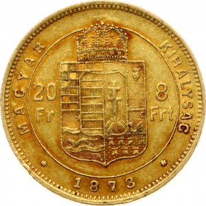 Hungary 20 Francs / 8 Forint 1873 KB