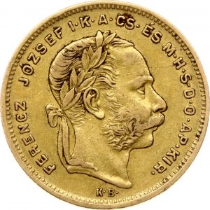 Hongrie 20 Francs / 8 Forint 1875 KB