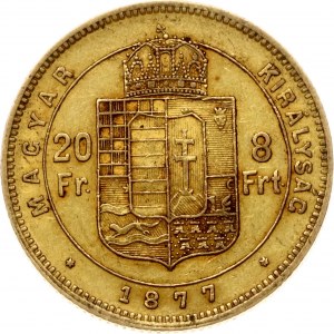 Hungary 20 Francs / 8 Forint 1877 KB