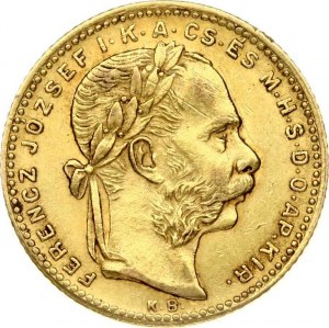 Hungary 8 Forint - 20 Francs 1881 KB