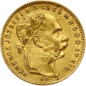 Ungheria 20 Franchi / 8 Fiorini 1886 KB