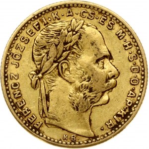 Hungary 20 Francs / 8 Forint 1888 KB