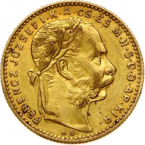 Hungary 20 Francs / 8 Forint 1889 KB