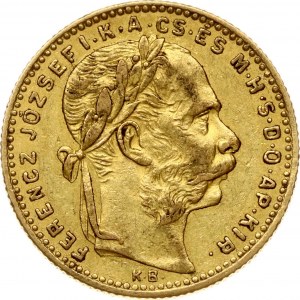 Maďarsko 20 frankov / 8 forintov 1889 KB
