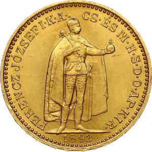 Maďarsko 20 Korona 1893 KB