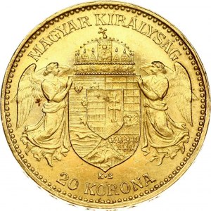Maďarsko 20 Korona 1897 KB