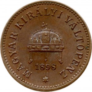 Hungary 2 Filler 1898 KB