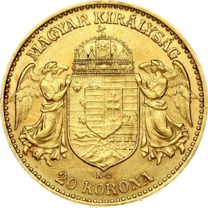 Maďarsko 20 Korona 1901 KB