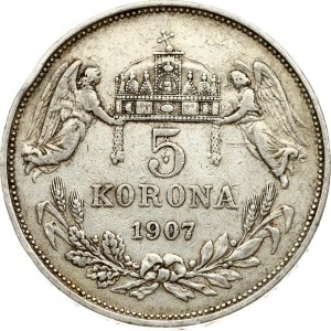 Hongrie 5 Korona 1907 KB