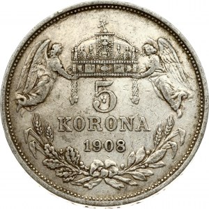 Maďarsko 5 Korona 1908 KB