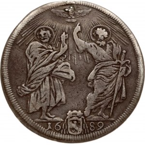 Włochy Watykan Testone 1689 Święty Piotr i Paweł