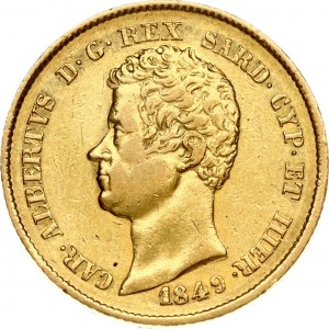 Sardinia 20 Lire 1849 P