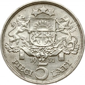 Latvia 5 Lati 1931