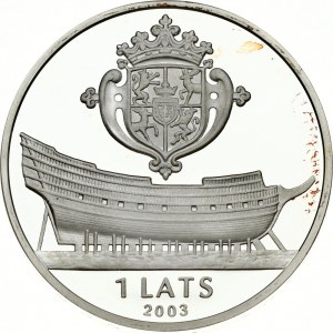 Lettonie 1 Lats 2003 Courland