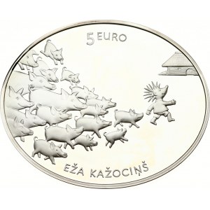 Lotyšsko 5 Euro 2016 Ježkův plášť II