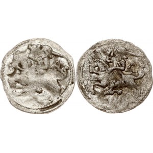 Lituania Denar ND (1501-1506) Vilnius Lotto di 2 monete