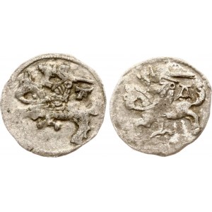 Lituania Denar ND (1501-1506) Vilnius Lotto di 2 monete