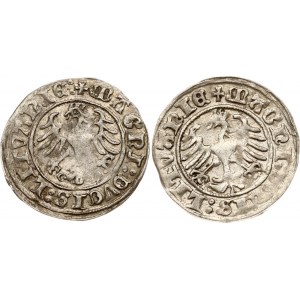 Litauen Polgrosz 1509 &amp; 1510 Vilnius Lot von 2 Münzen