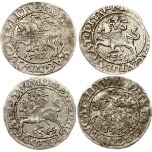 Lituanie Polgrosz 1548-1665 Vilnius Lot de 4 pièces