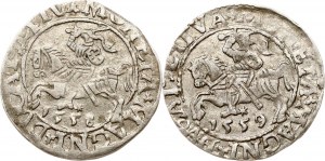 Lituanie Polgrosz 1558 & 1559 Vilnius Lot de 2 pièces