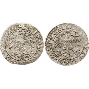 Lituanie Polgrosz 1558 &amp; 1559 Vilnius Lot de 2 pièces