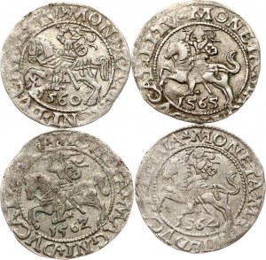 Lithuania Polgrosz 1560-1565 Vilnius Lot of 4 coins