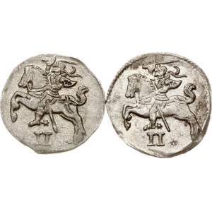 Lituanie Dwudenar 1566 Vilnius Lot de 2 pièces