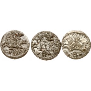 Lituanie Dwudenar 1620 Vilnius Lot de 3 pièces