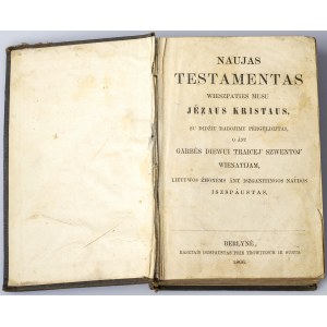 Lituanie Nouveau Testament 1866 Berlin