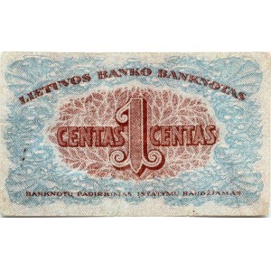 Lituanie 1 Centas 1922