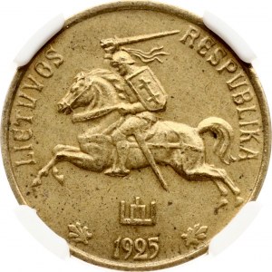 Litva 10 centů 1925 NGC UNC DETAILY