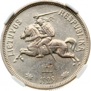 Litauen 5 Litai 1925 NGC AU DETAILS