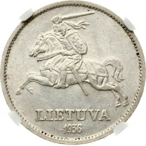 Litwa 10 Litu 1936 Vytautas NGC MS 61