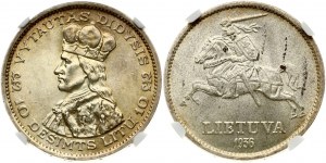 Litva 10 Litu 1936 Vytautas NGC MS 64