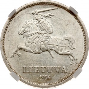 Lituania 5 Litai 1936 Basanavicius NGC MS 61