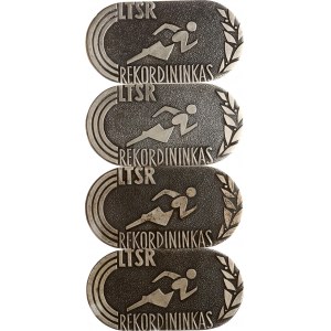 Litauen Medaille LTSR Rekordhalter 1964-1965 Lot von 4 Stück
