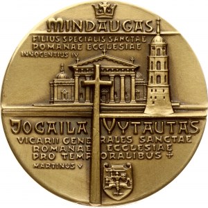 Lituanie Médaille Jubilé du christianisme lituanien ND (1987)