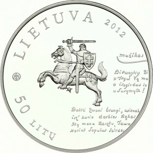 Litwa 50 Litu 2012 Dionizas Poška