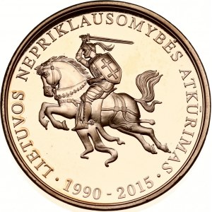 Medal 2015 25 lat niepodległości Litwy