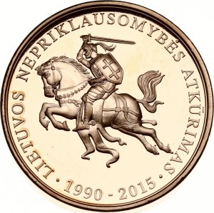 Medaila 2015 25 rokov nezávislosti Litvy