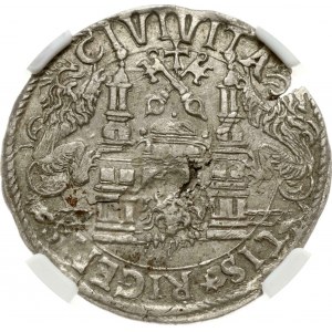 Riga 1/2 Mark 1565 (R3) NGC AU 53