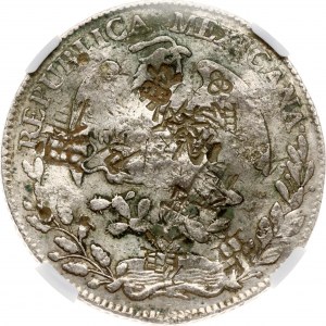 Mexico 8 Reales 1863 Zs MO NGC CHOPMARKED