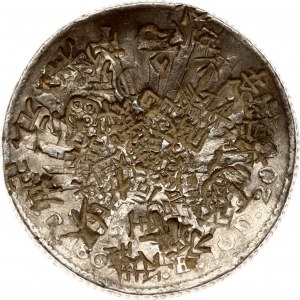 Messico 8 Reales 1867 Pi CA con contromarche