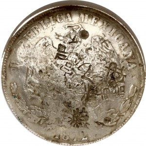 Mexico 1 Peso 1872 Zs H NGC CHOPMARKED