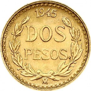 Mexiko 2 pesos 1945 Mo