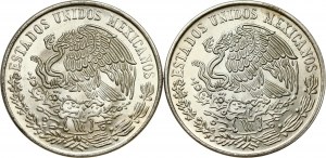 Mexiko 100 pesos 1977 a 1978 Morelos Lot of 2 coins