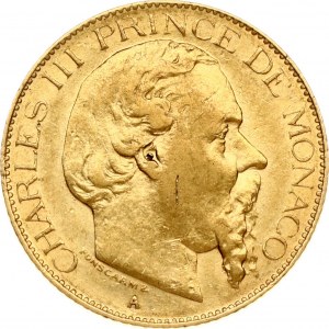 Monaco 20 Francs 1878 A